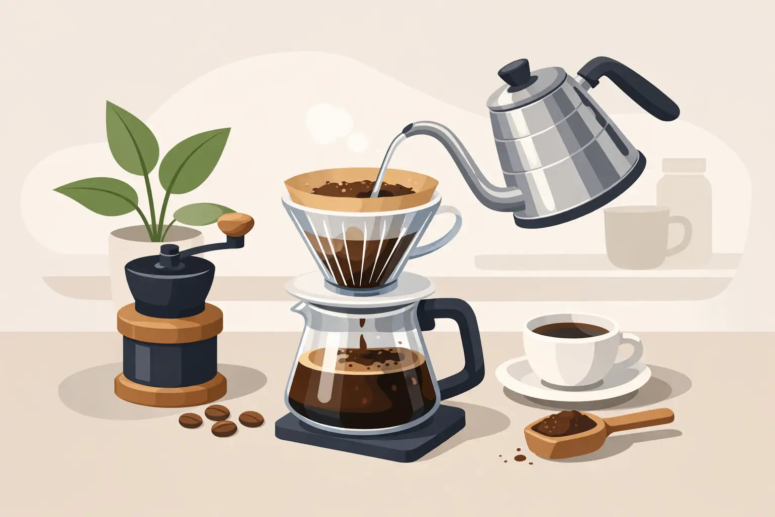 Reseña de cafetera V60 para principiantes