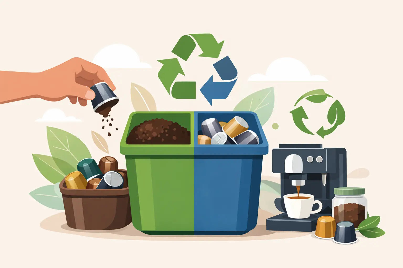 Cómo reciclar cápsulas de café sin complicarte