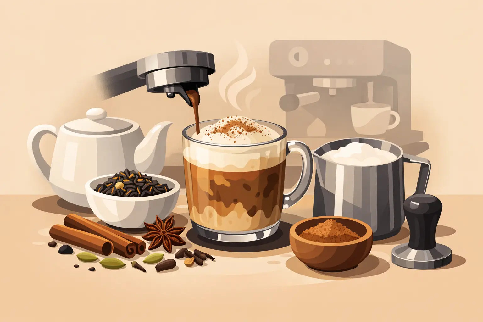 Dirty chai latte receta para hacer en casa