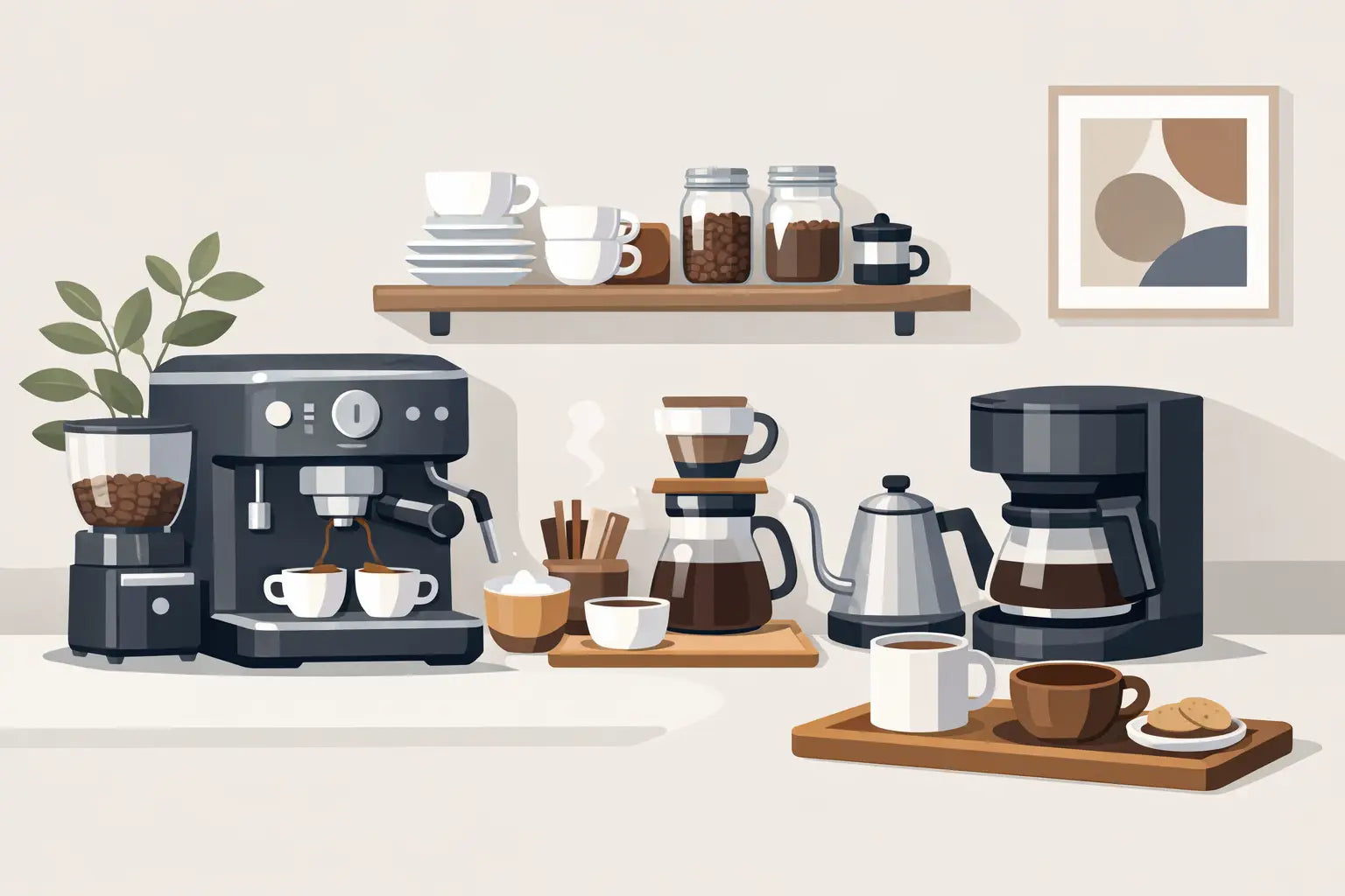 Cómo armar estación de café en casa