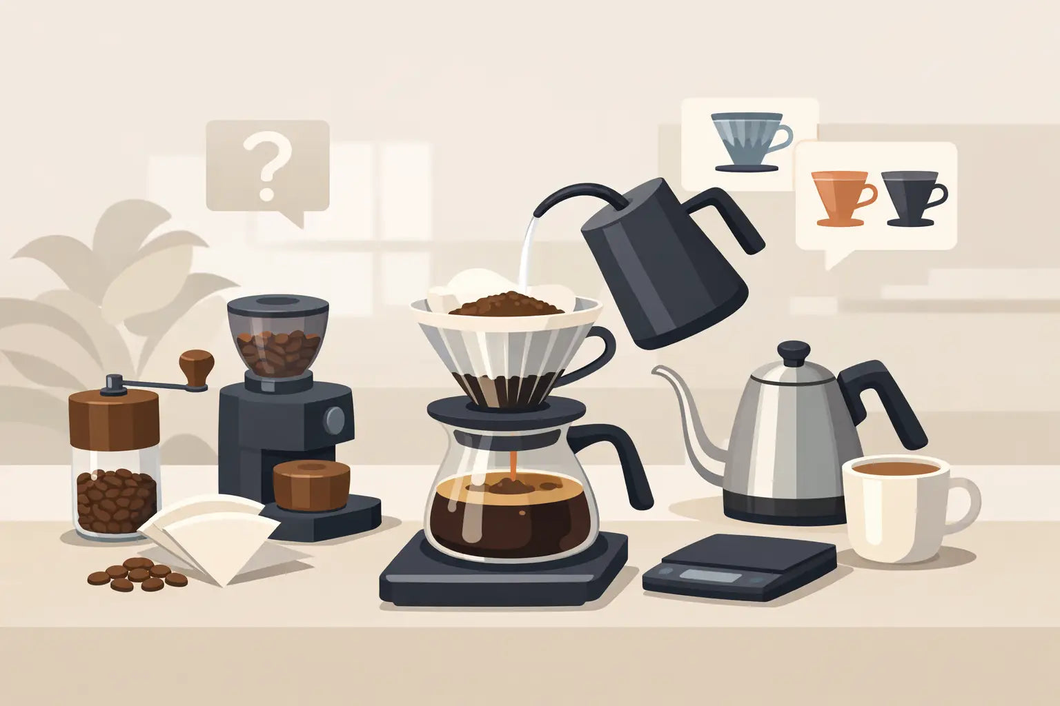 Cómo elegir cafetera V60 sin fallar