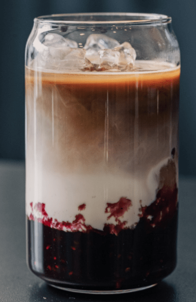 Blueberry Ice Latte - Blackdrop Coffee