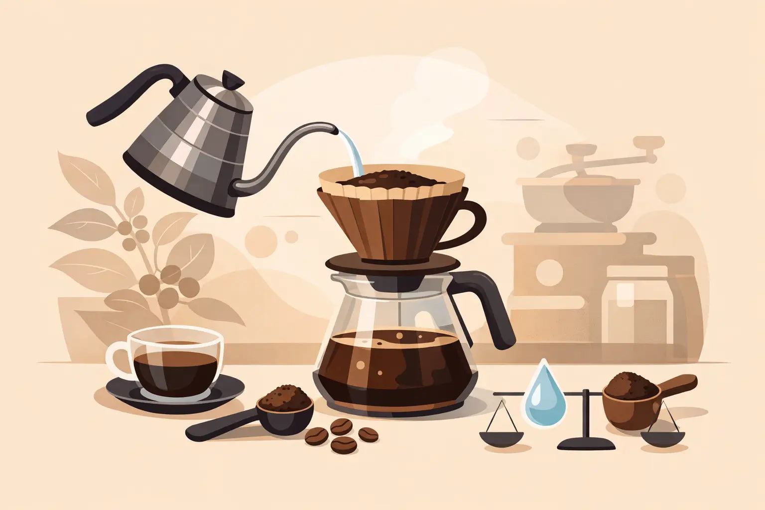 La proporción ideal para café filtrado