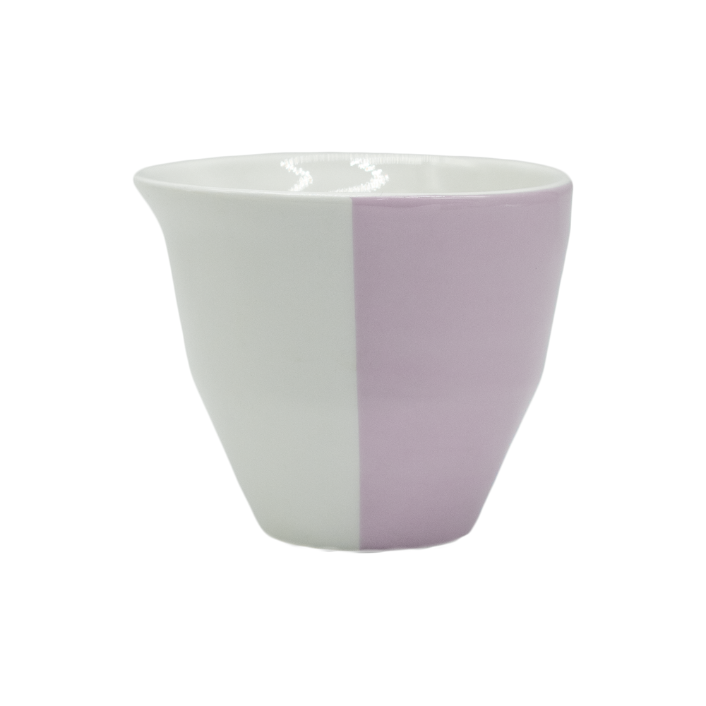 Taza 2-WayCup Barista Series 120 ml morado para cortado y espresso doble, doble borde
