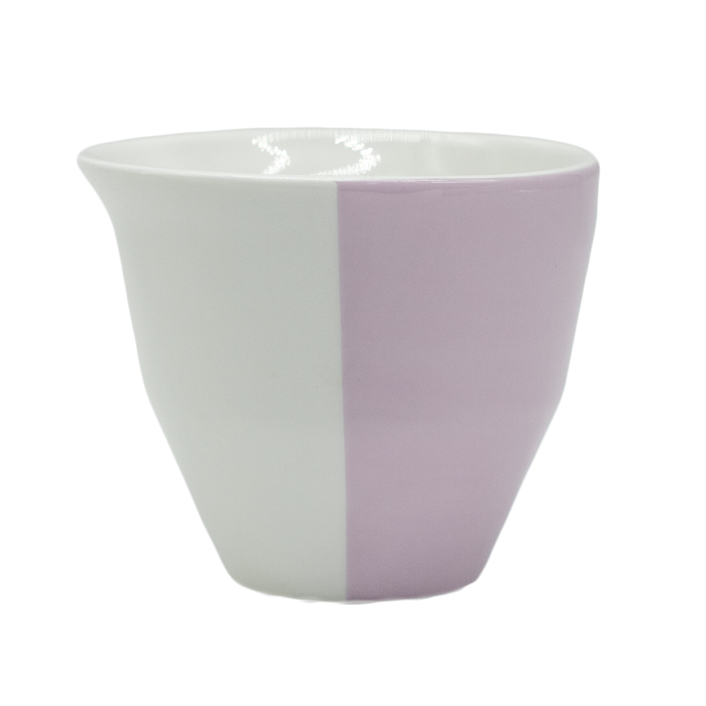 Taza 2-WayCup Barista Series 240 ml morado para latte y cappuccino, doble borde