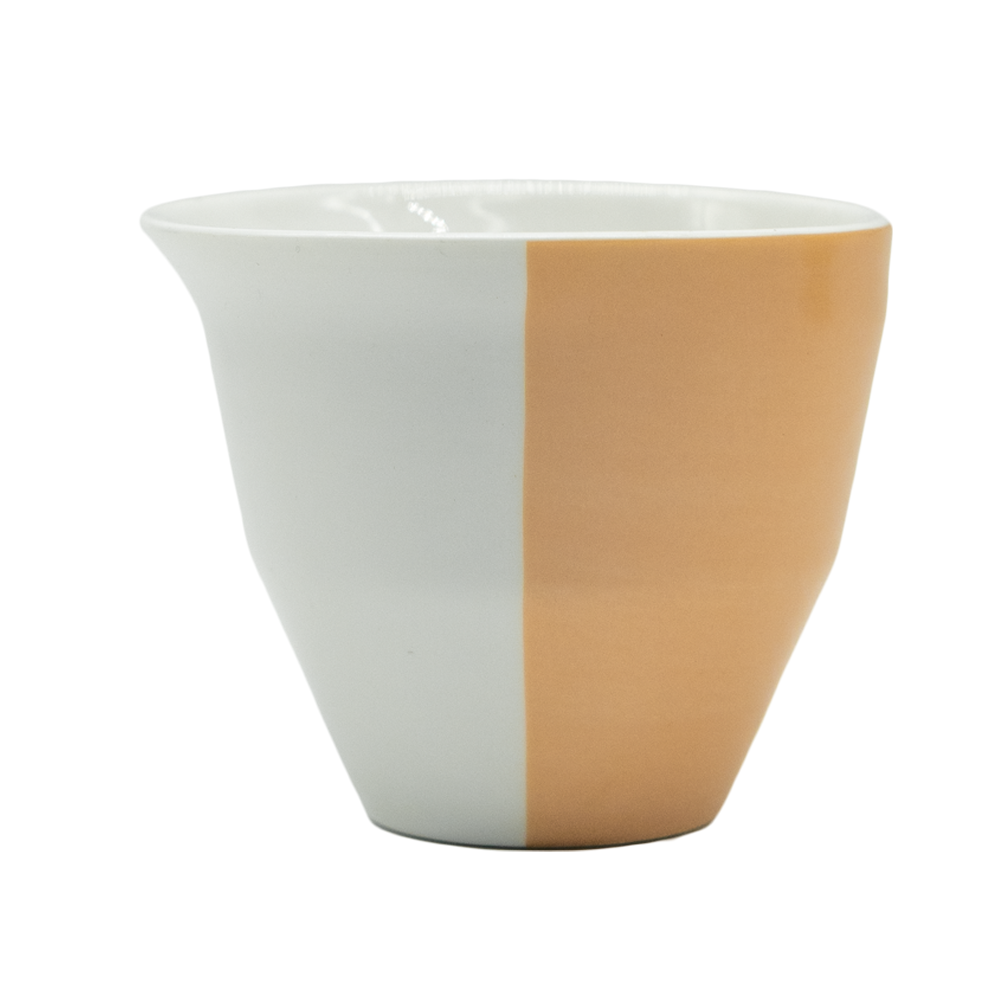 Taza 2-WayCup Barista Series 240 ml naranja para latte y cappuccino, doble borde