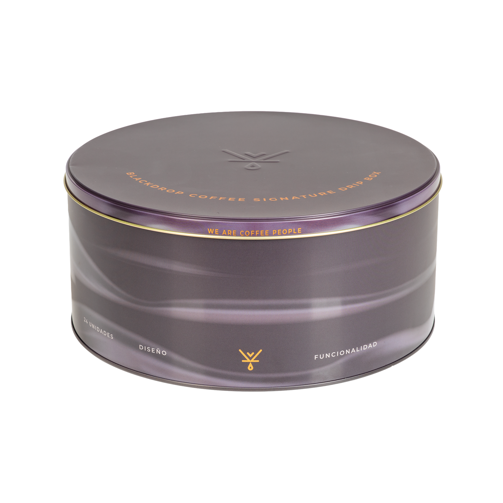 Caja Redonda 24 DRIP Brown