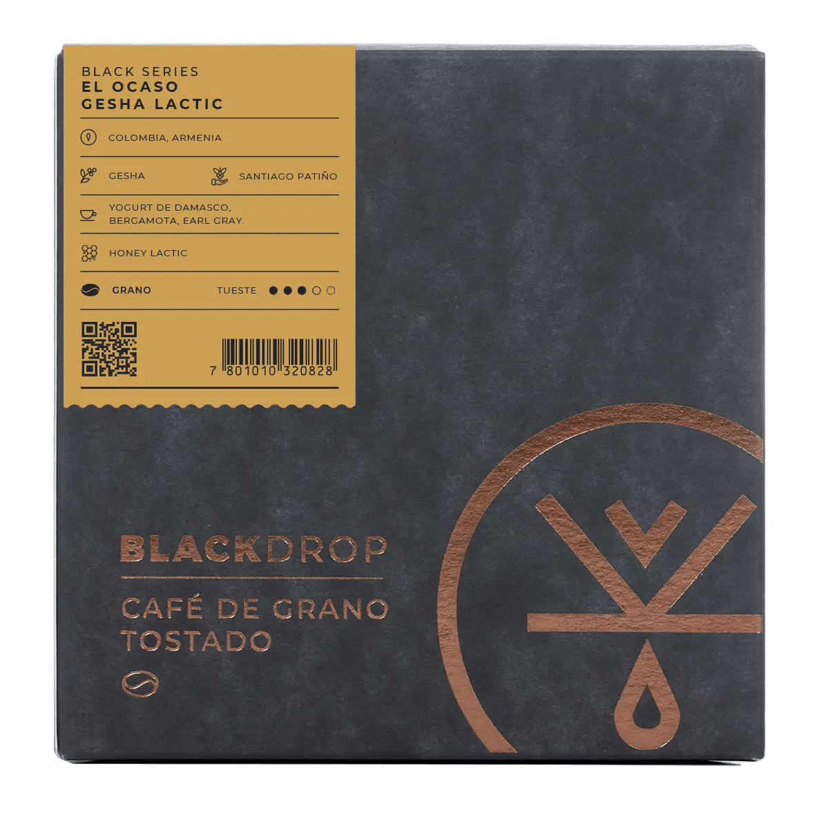 Café de Colombia El Ocaso Gesha Honey Lactic - Blackdrop Coffee
