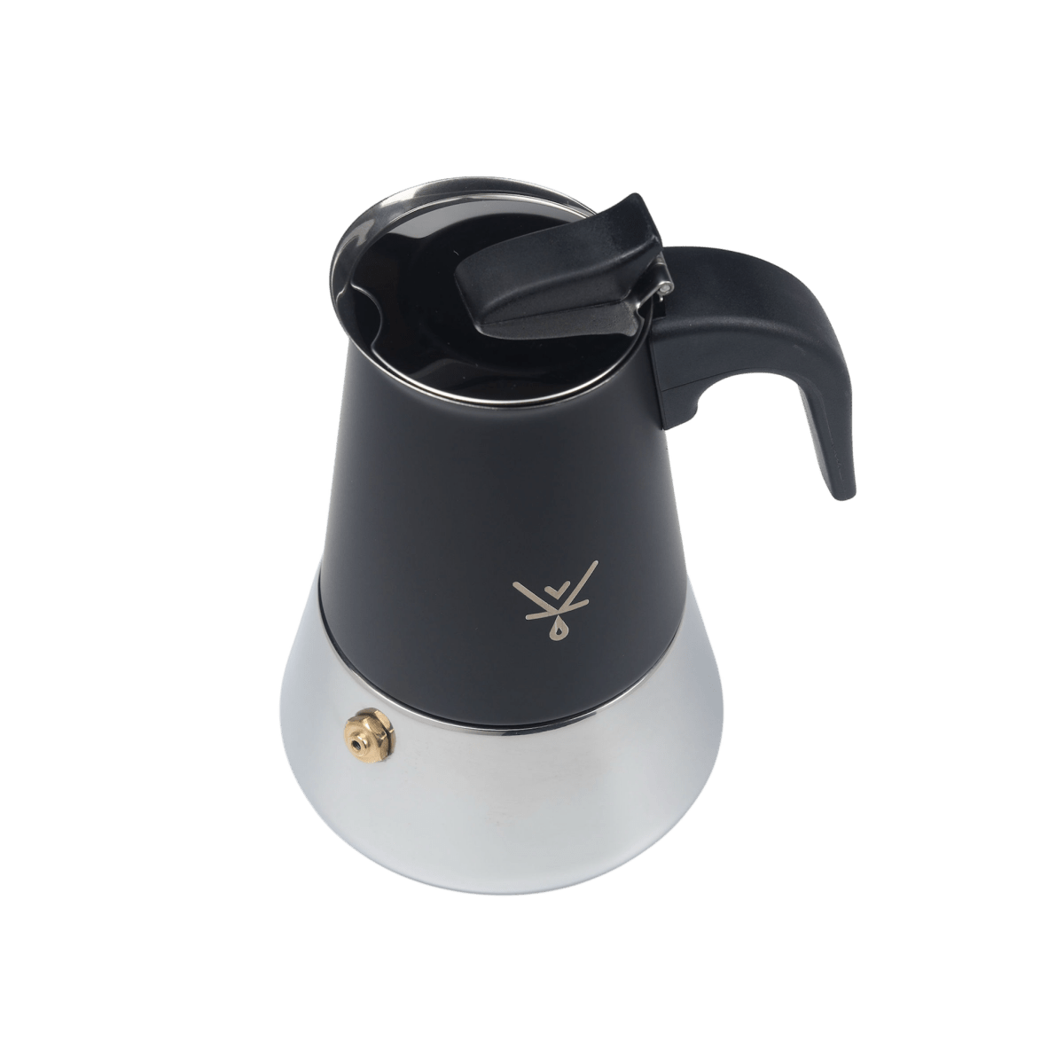Cafetera Moka Italiana 2 tazas Plata - Blackdrop Coffee