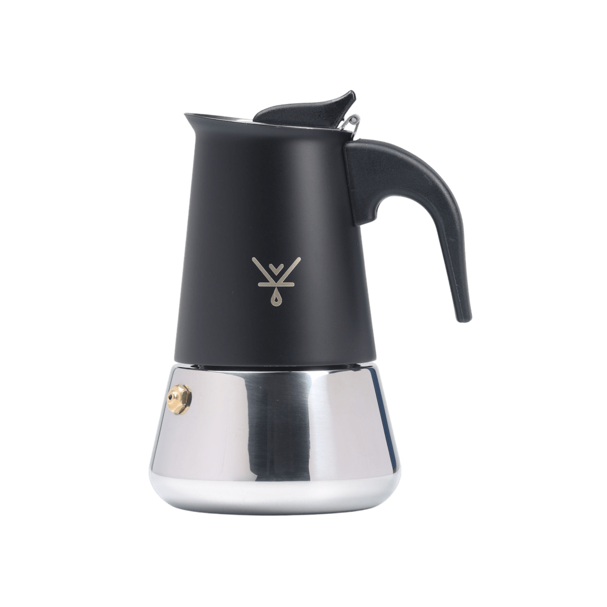 Cafetera Moka Italiana 2 tazas Plata - Blackdrop Coffee