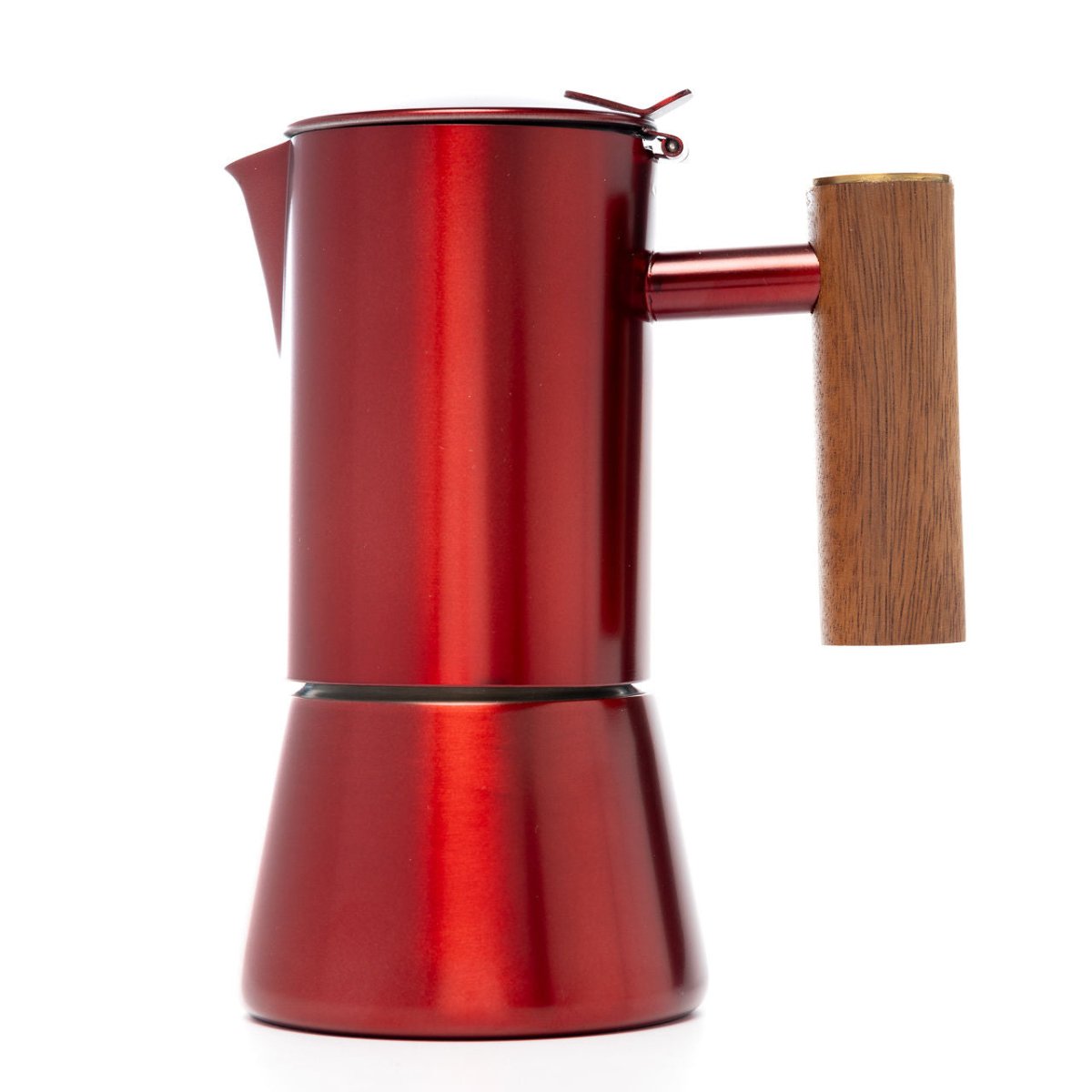 Cafetera Moka Italiana 400ml roja DHPO - Blackdrop Coffee