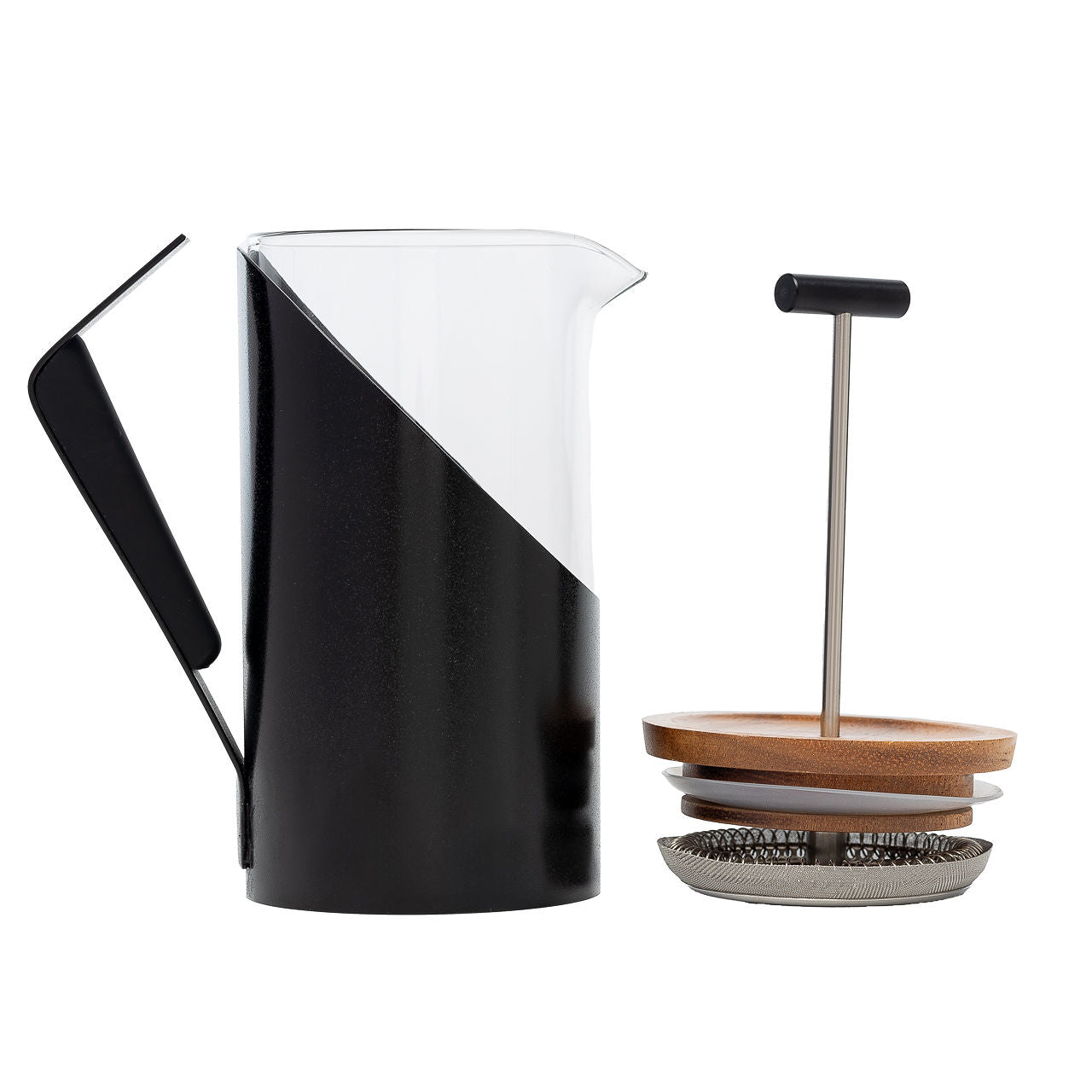 Cafetera prensa francesa negra 800 ml DHPO - Blackdrop