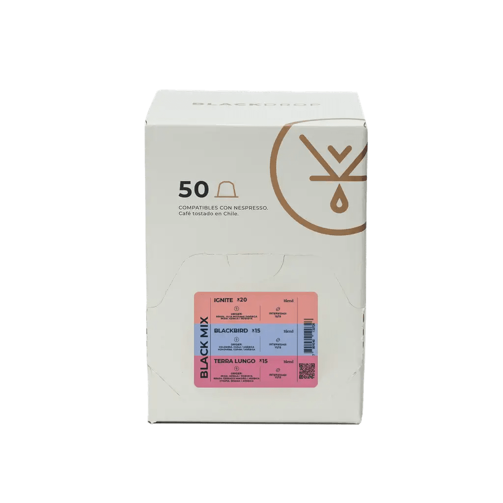 Caja 50 Cápsulas de Café Dark roast - Blackdrop Coffee
