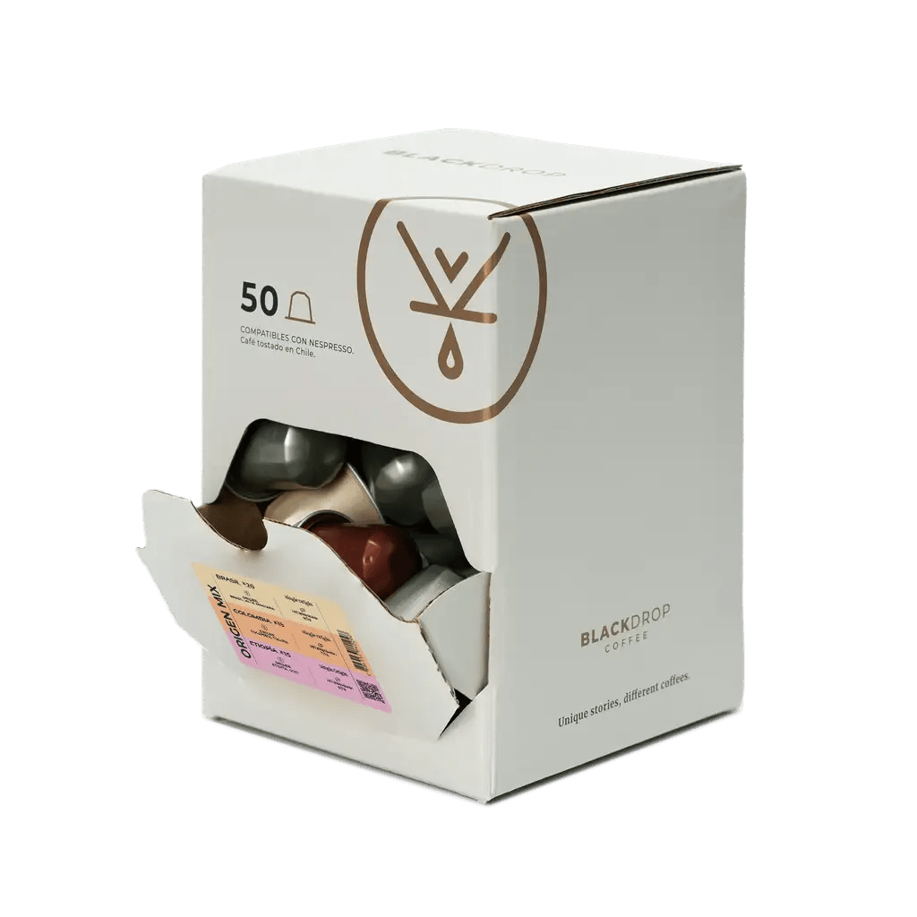 Caja 50 Cápsulas De Café Origins - Blackdrop Coffee