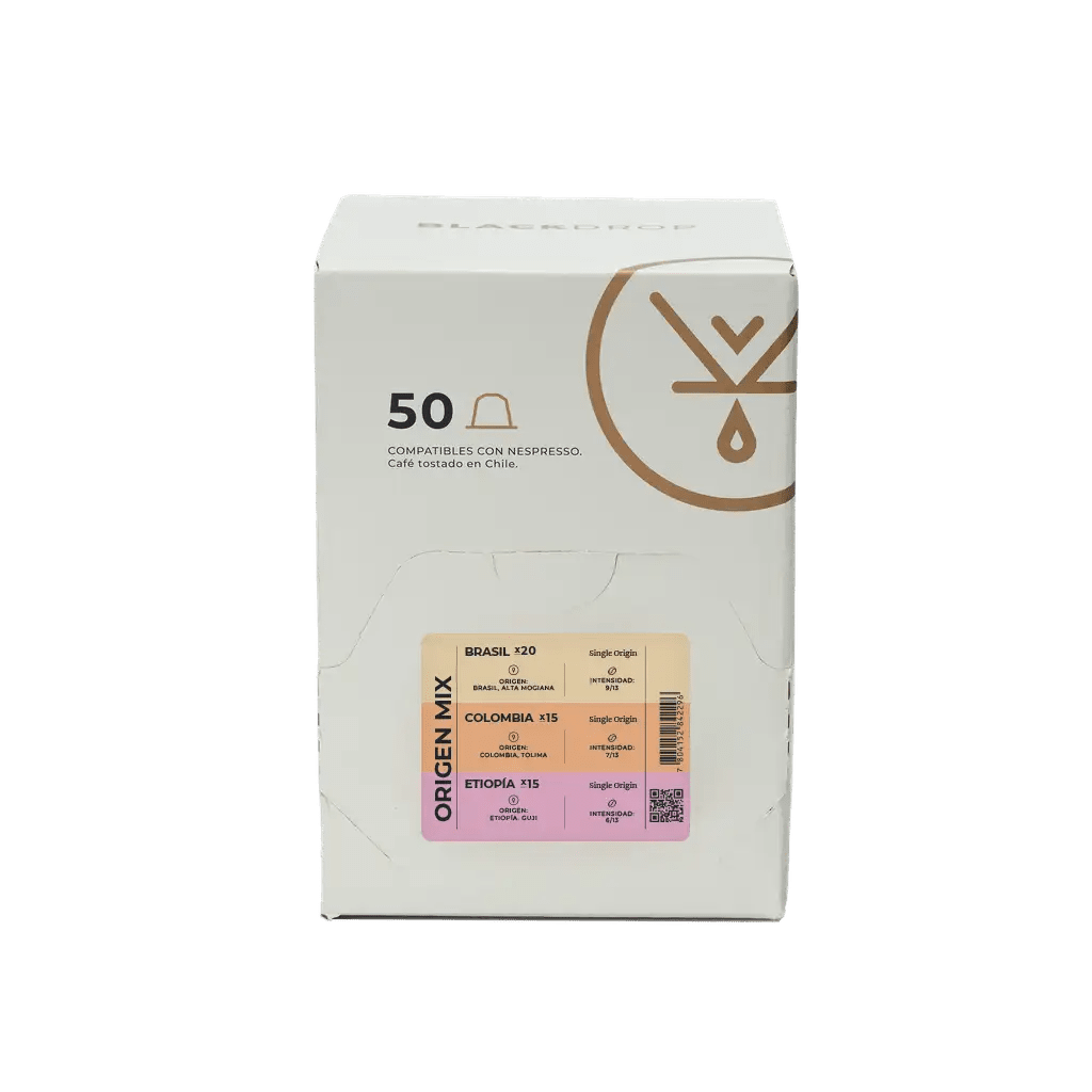 Caja 50 Cápsulas De Café Origins - Blackdrop Coffee