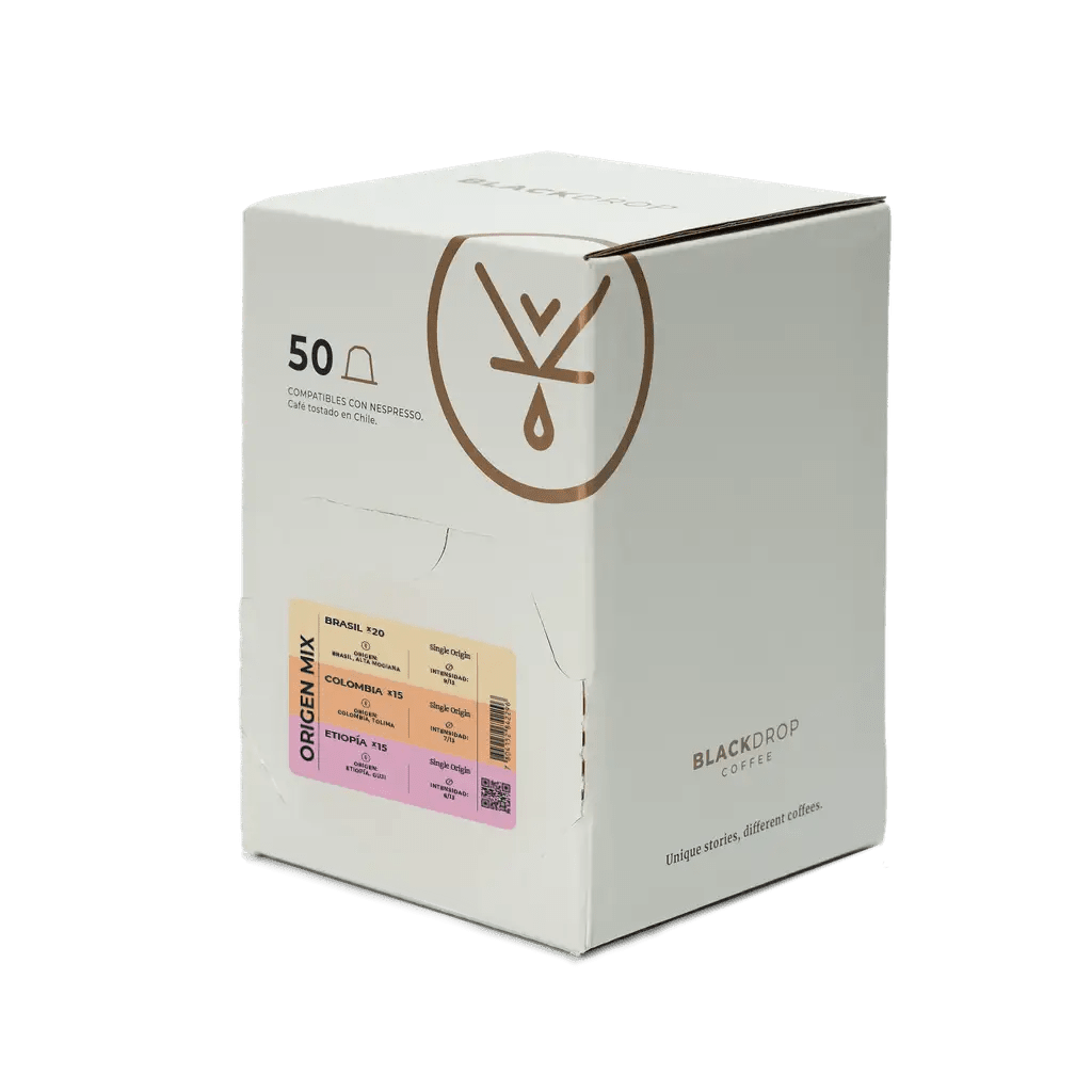 Caja 50 Cápsulas De Café Origins - Blackdrop Coffee