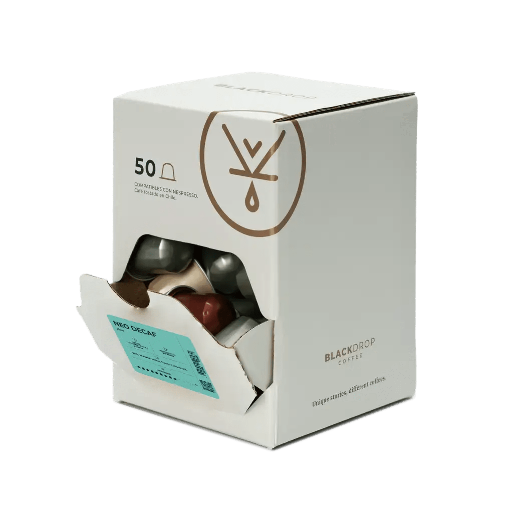 Cápsulas de café Neodecaf - Blackdrop Coffee