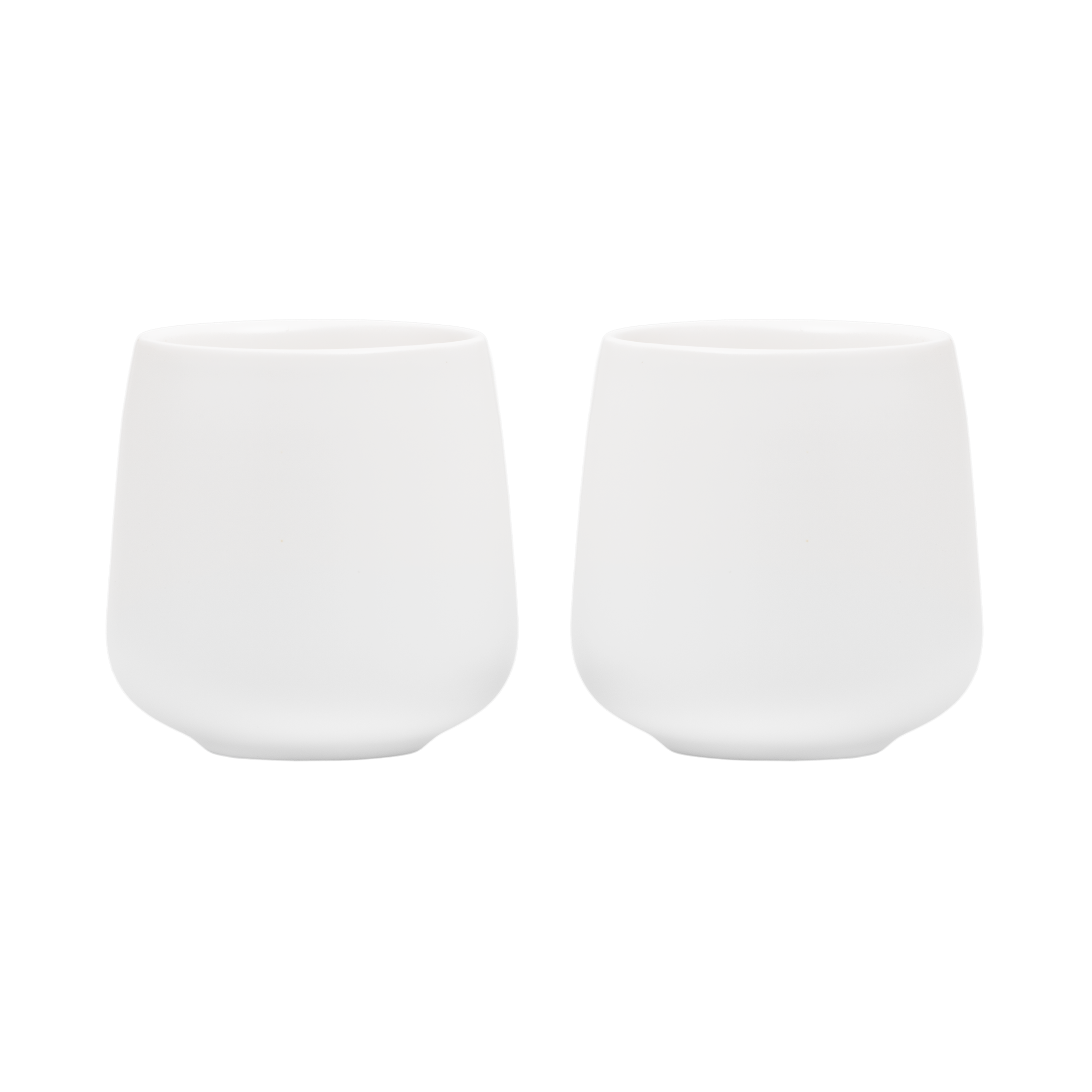 Set 2 Tazas Cerámica Lungo 150 ML Blanco