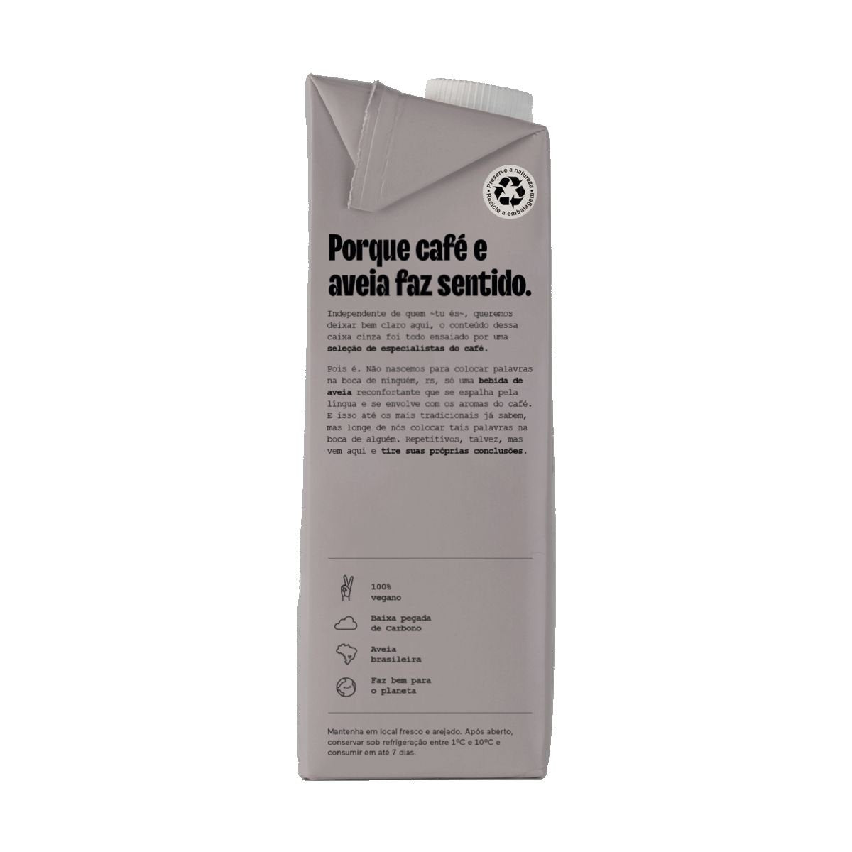 Leche de avena Nude 1 LITRO - Blackdrop Coffee