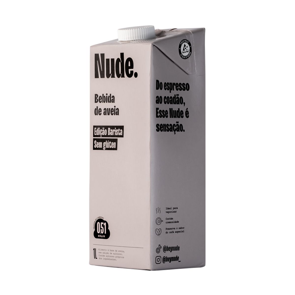 Leche de avena Nude 1 LITRO - Blackdrop Coffee