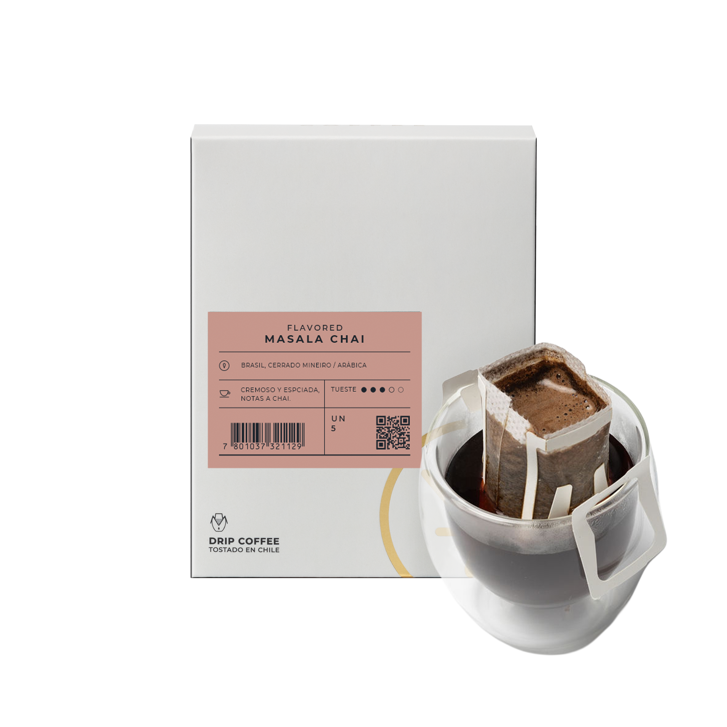 Caja 5 Drip Coffee Masala Chai - Blackdrop