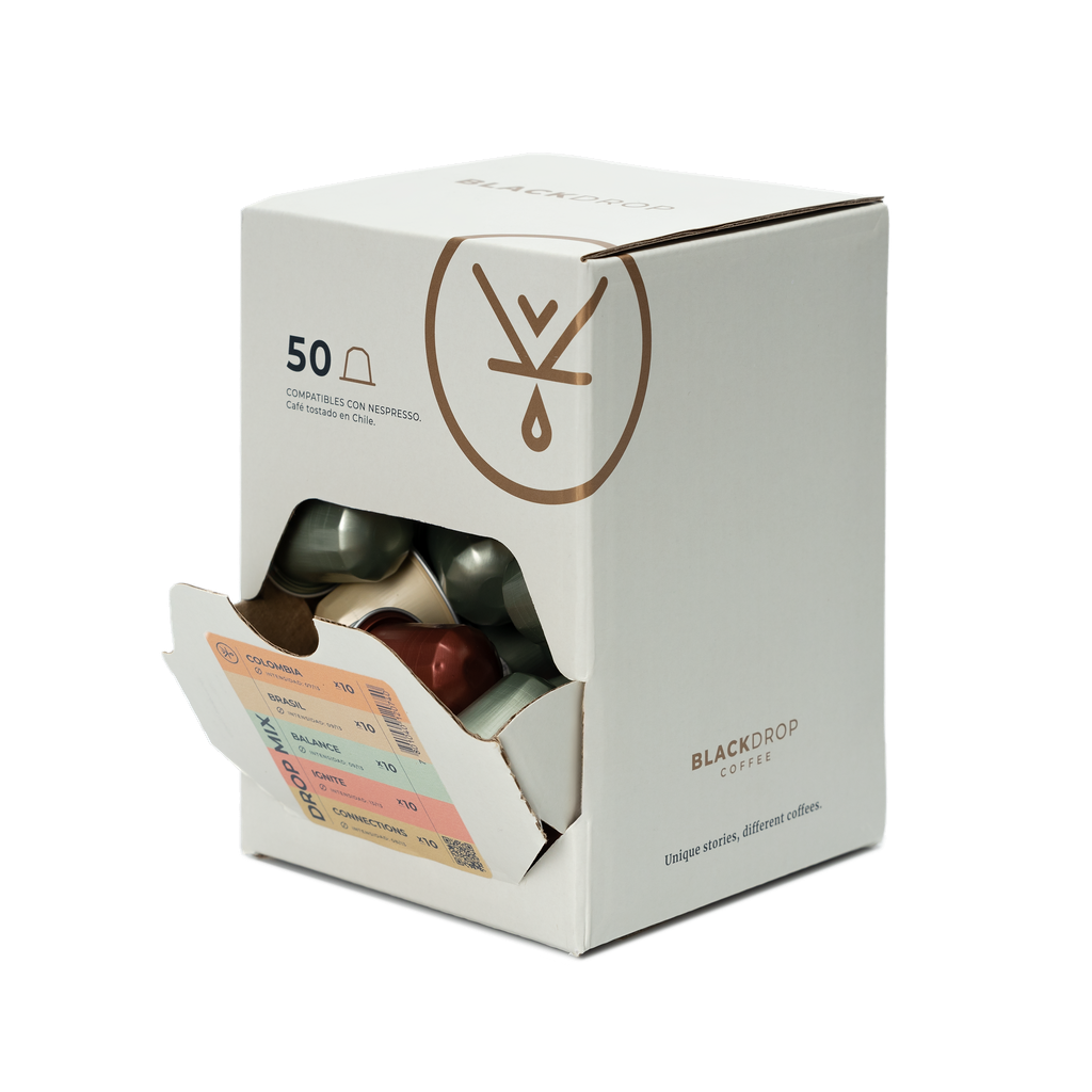 Pack 50 Cápsulas de café Dropmix - Blackdrop