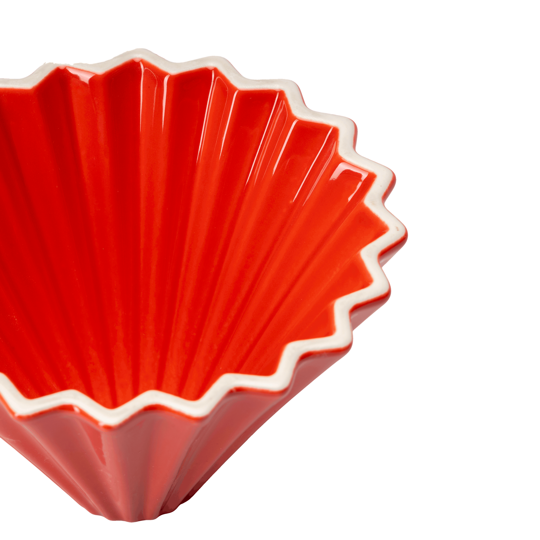 Origami ceramica rojo