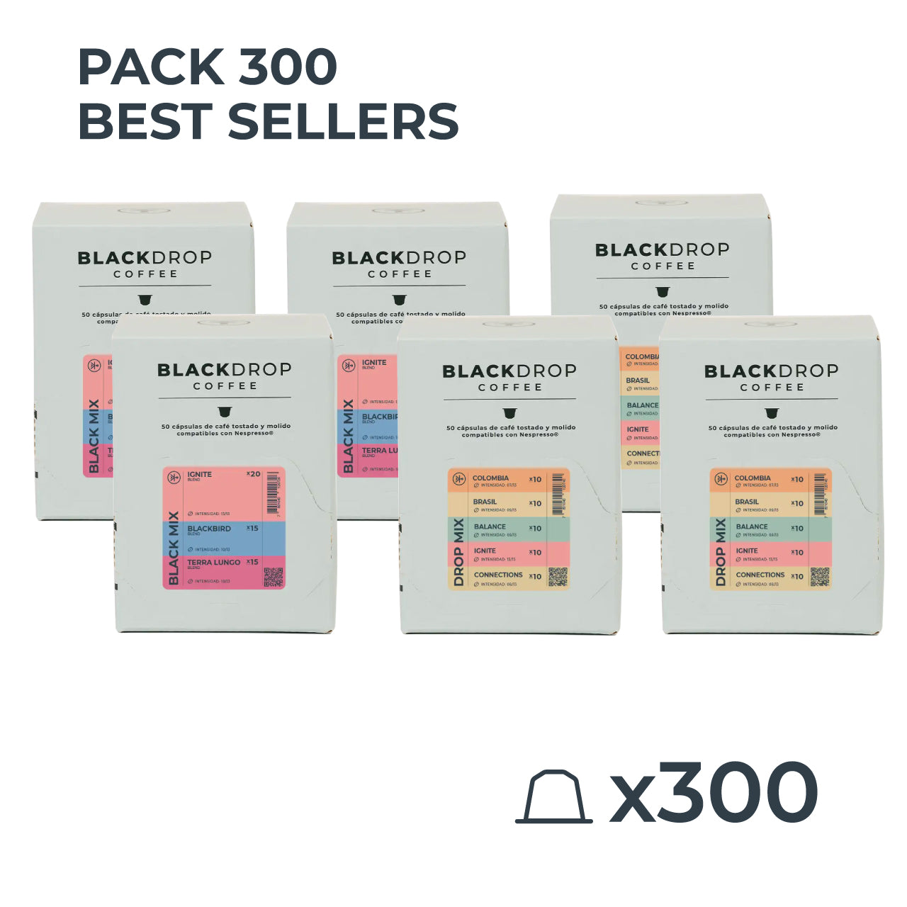 300 cápsulas Best sellers - Blackdrop