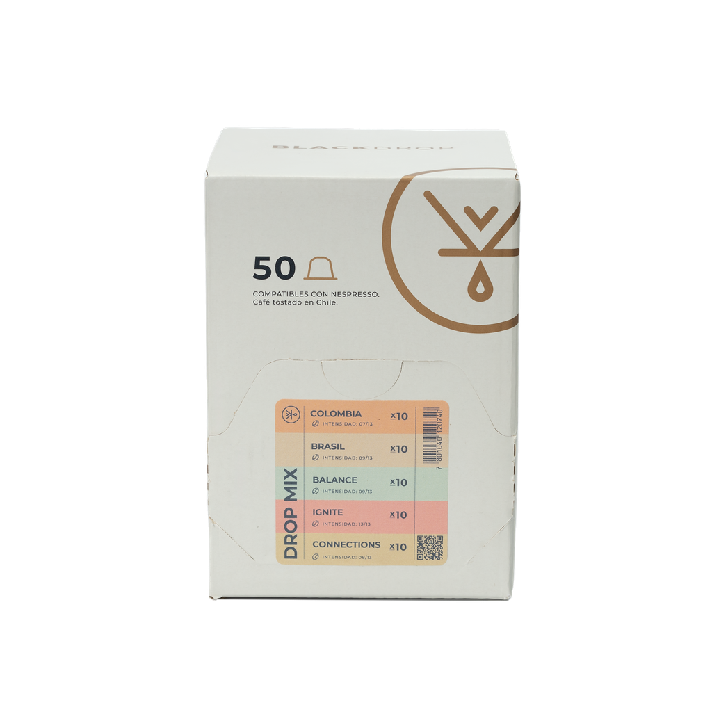 Pack 50 Cápsulas de café Dropmix - Blackdrop