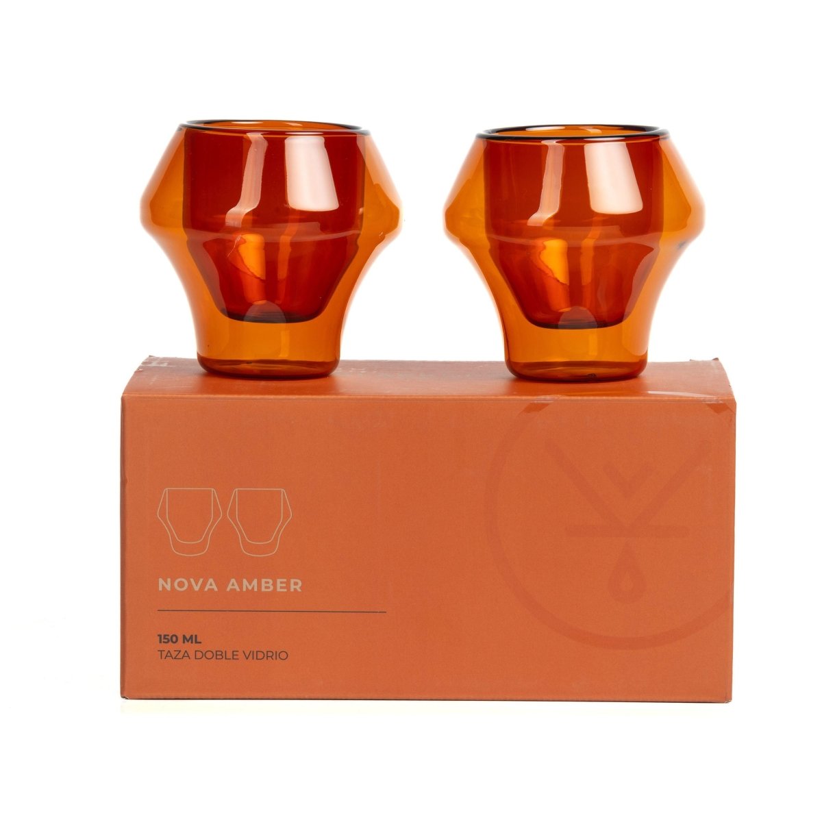 Set 2 Tazas 150 Ml Nova Amber - Blackdrop Coffee
