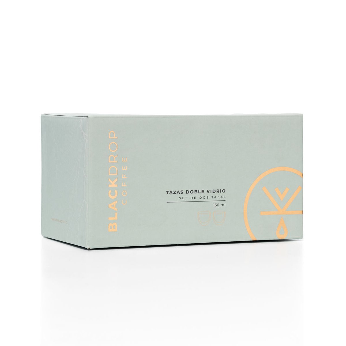 Set 2 Tazas Doble Vidrio 150 ML - Blackdrop Coffee