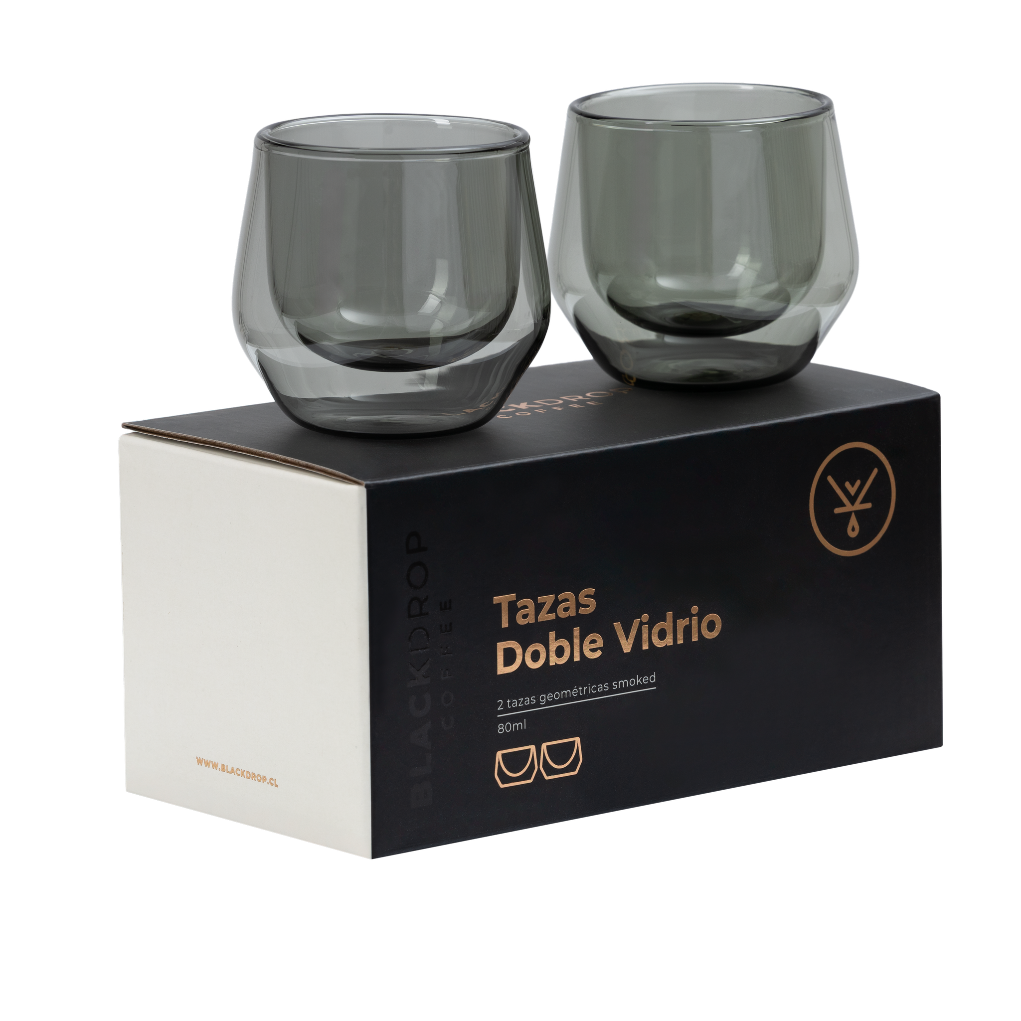 Set 2 Tazas Geometric Smoke 80 ML