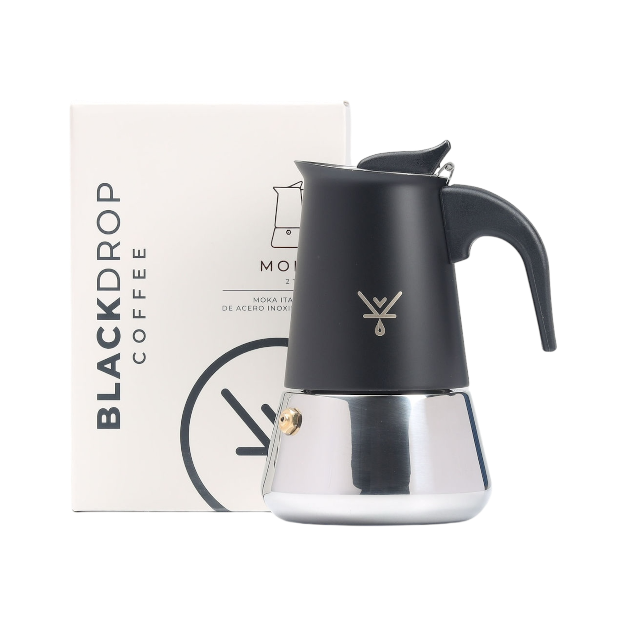 Cafetera Moka Italiana 2 tazas Plata