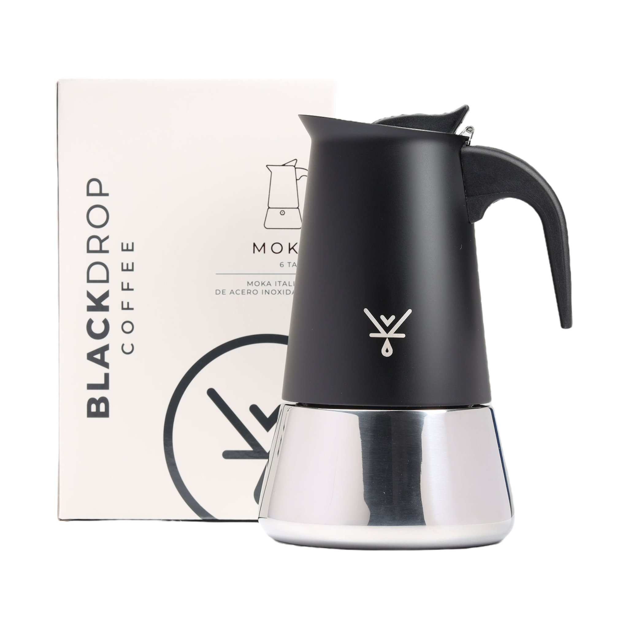 Cafetera Moka Italiana 6 tazas Plata