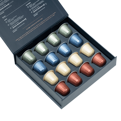 CAJA IMAN 16 CÁPSULAS DE CAFÉ MAGIC JOURNEY - Blackdrop