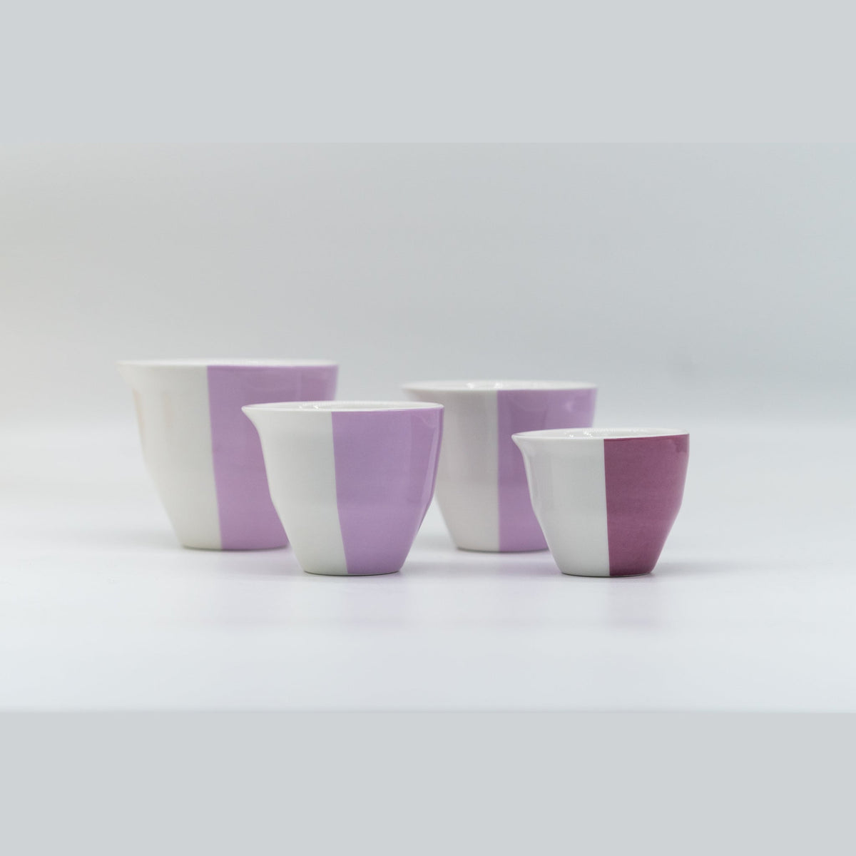 Familia 2-WayCup Barista Series morado: 80, 120, 160 y 240 ml