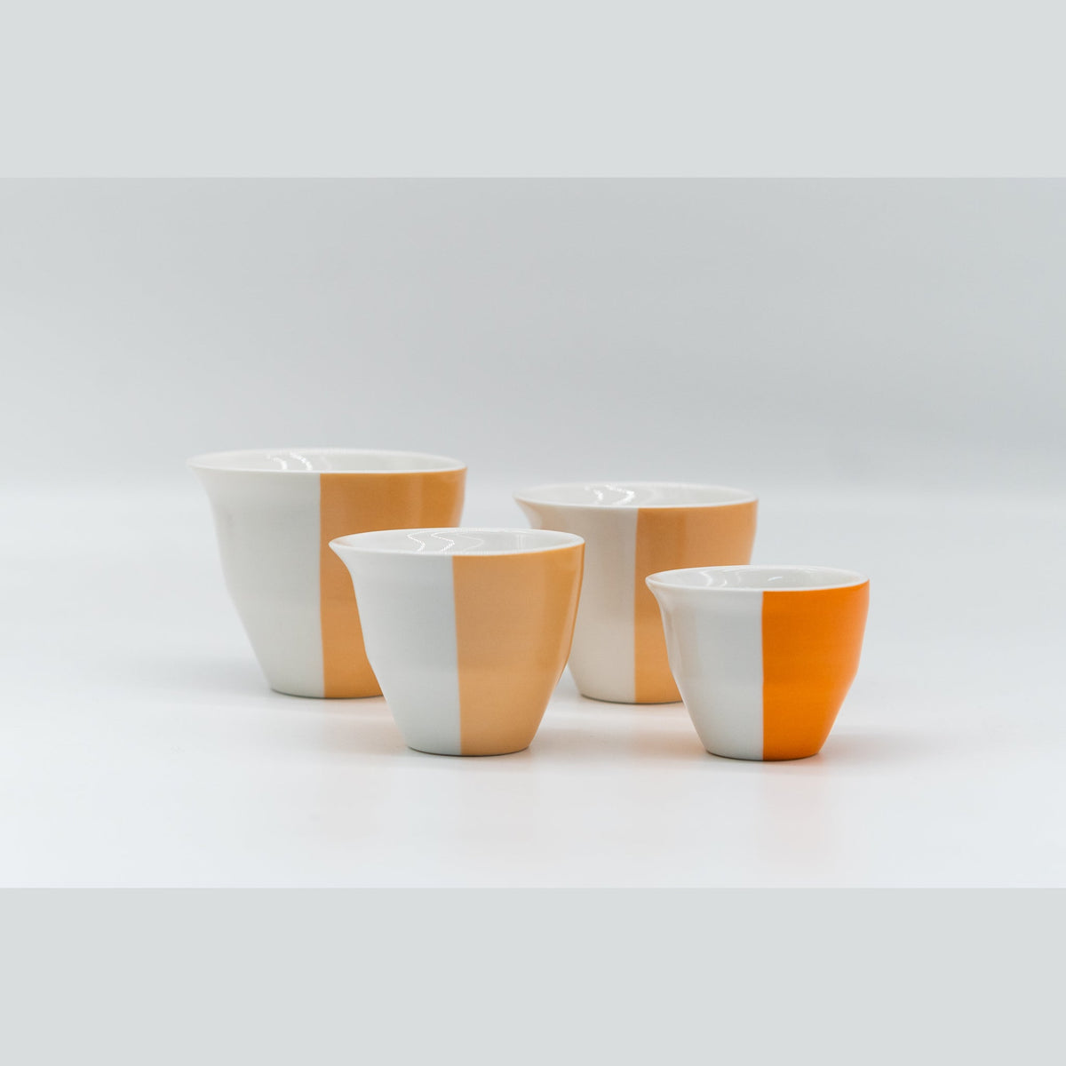 Familia 2-WayCup Barista Series naranja: 80, 120, 160 y 240 ml