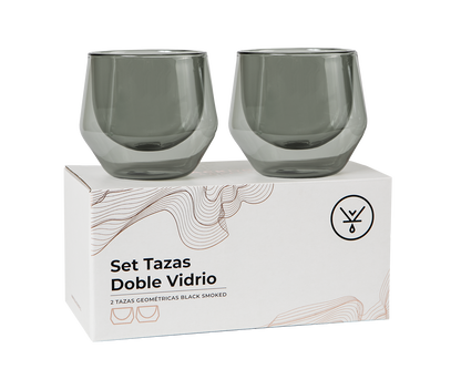 Set 2 Tazas Geometric Smoke 250 ML