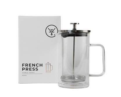 Prensa Francesa Doble Vidrio 600 ML 2026 - Blackdrop