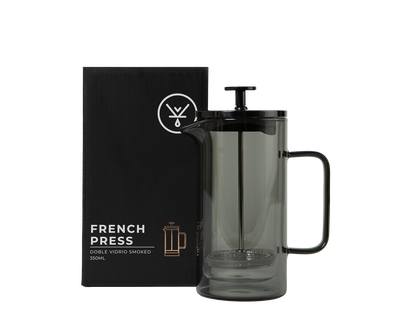 PRENSA FRANCESA DOBLE VIDRIO SMOKE 350 ML