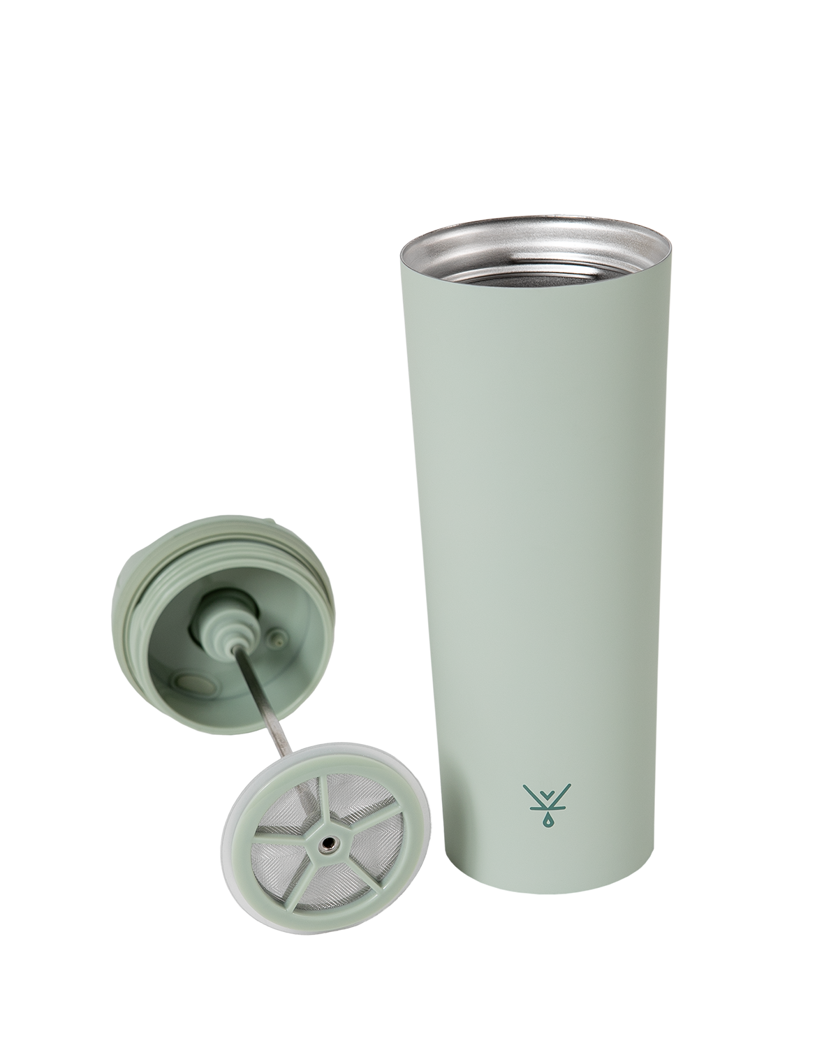 Prensa Francesa Portatil Verde 450 ml