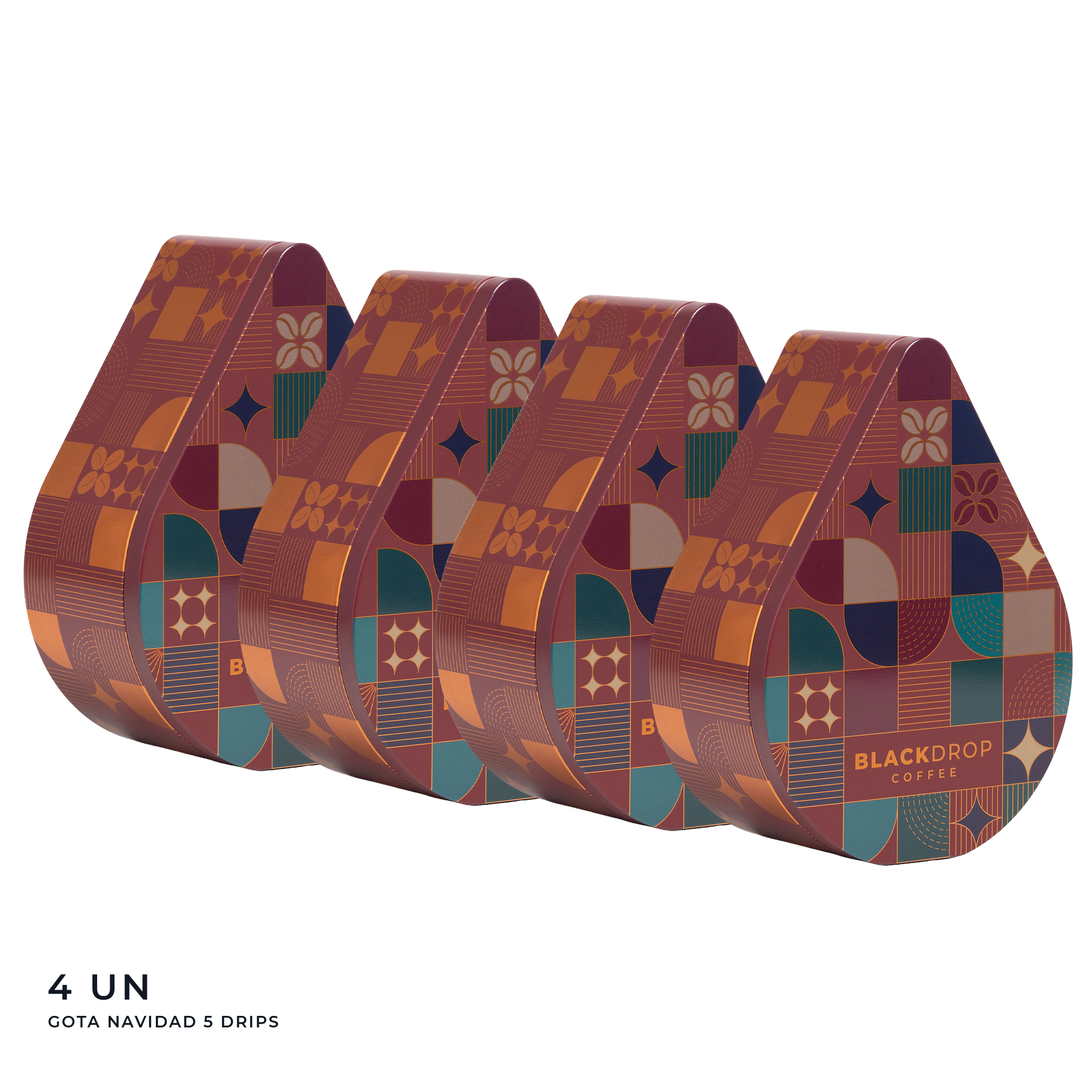 Pack 4 Cajas 5 Drip Coffee Gota Roja
