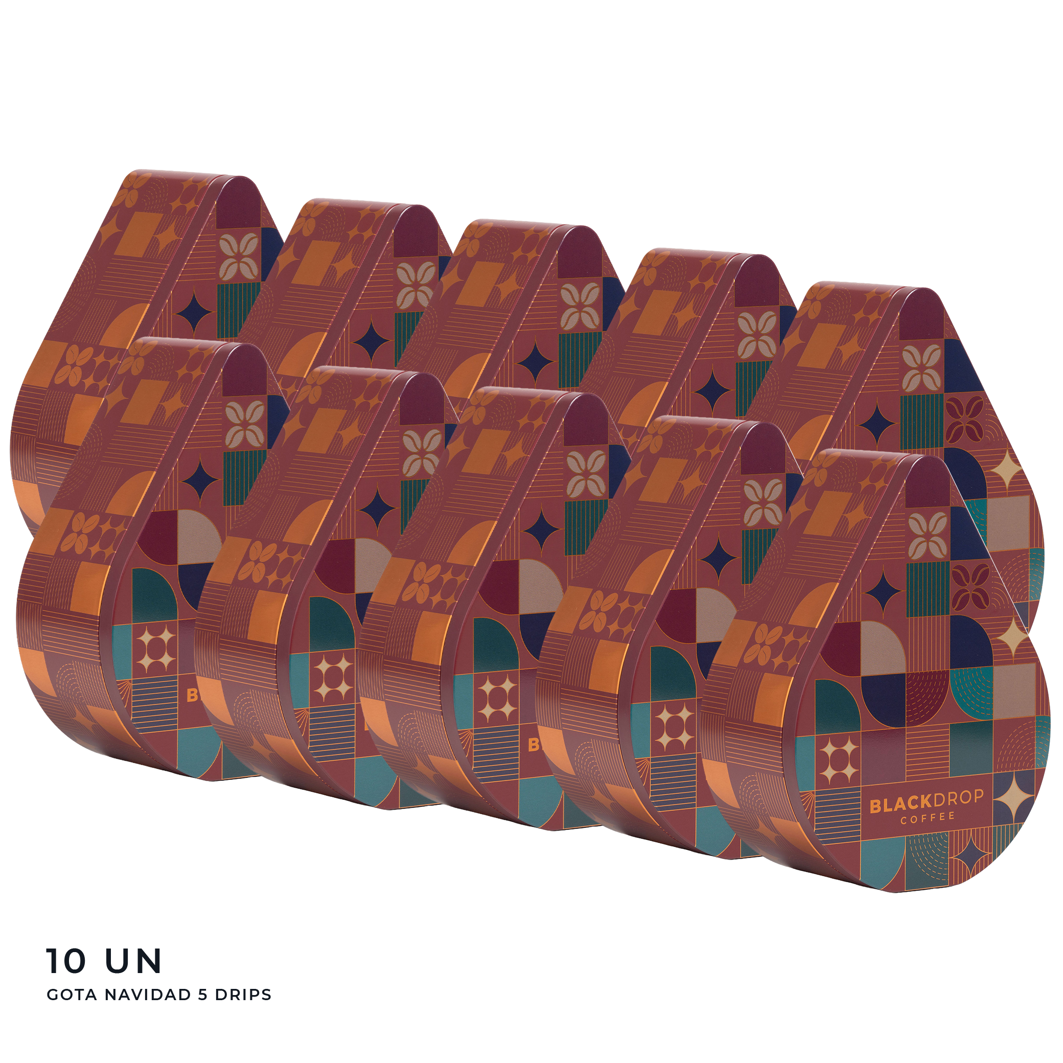 Pack 10 Cajas 5 Drip Coffee Gota Roja