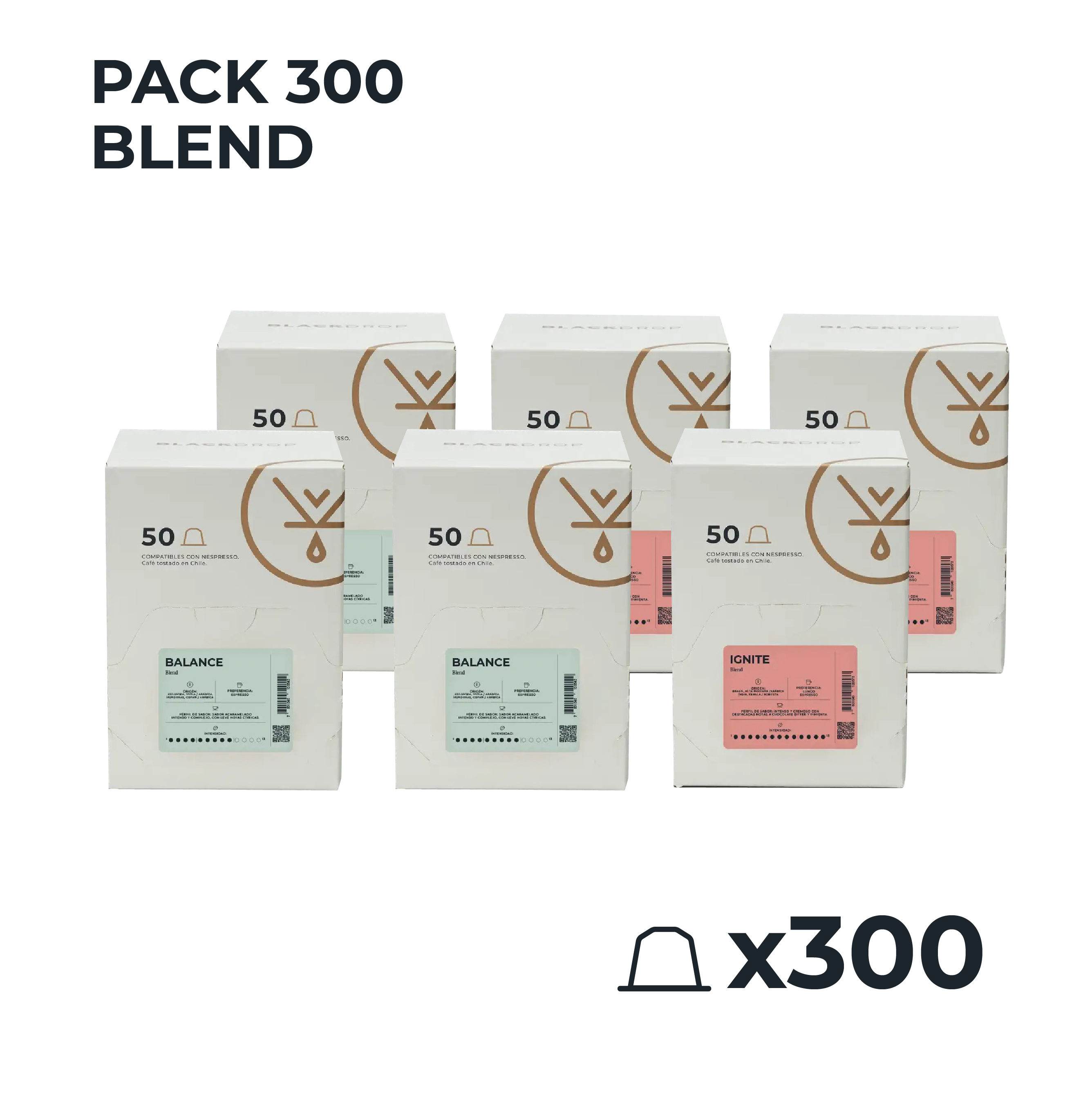PACK 300 cápsulas Blend