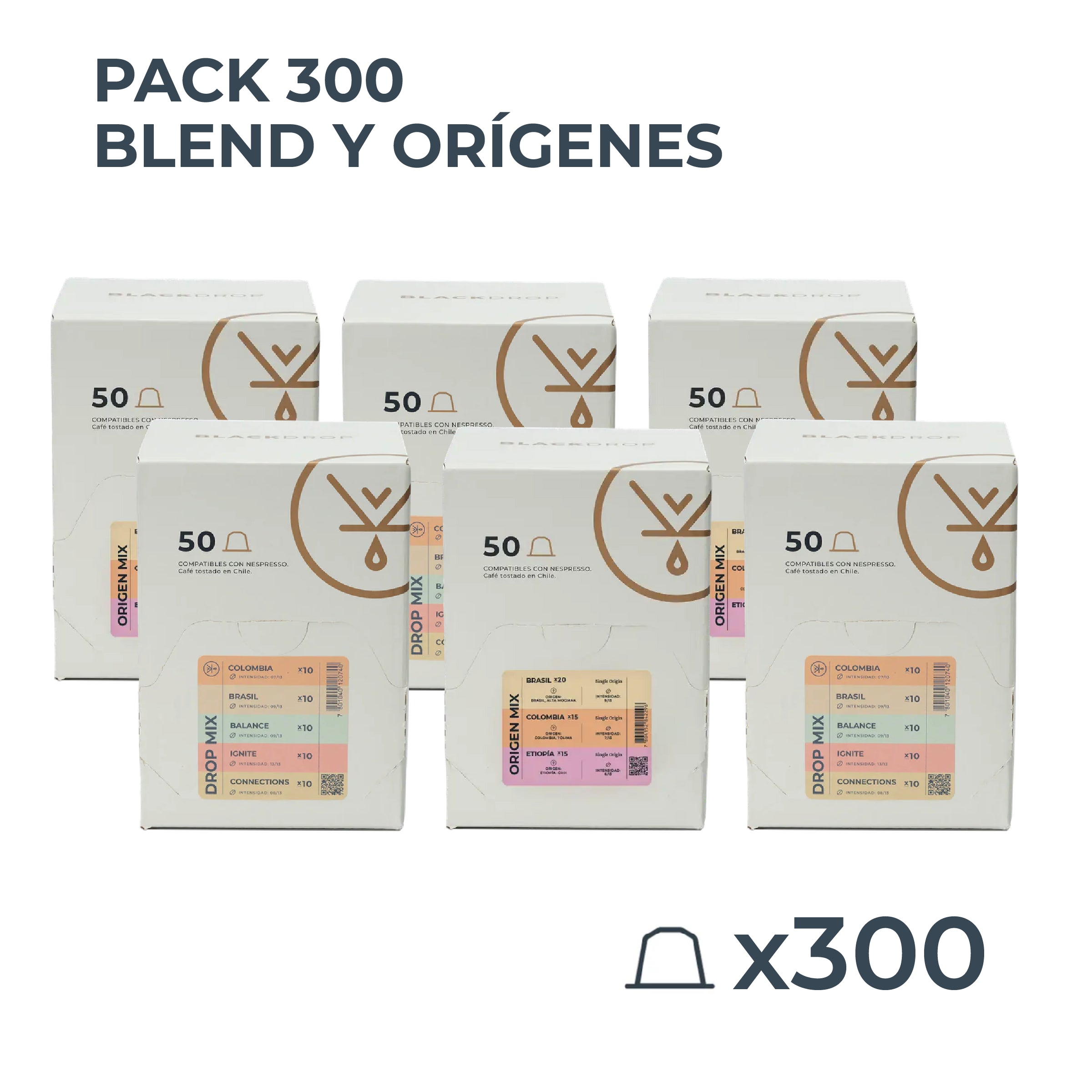Pack 300 cápsulas Blends & Origenes