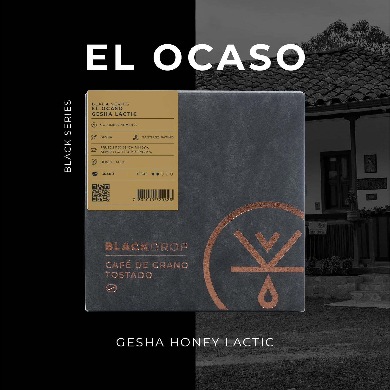 Café de Colombia El Ocaso Gesha honey lactic
