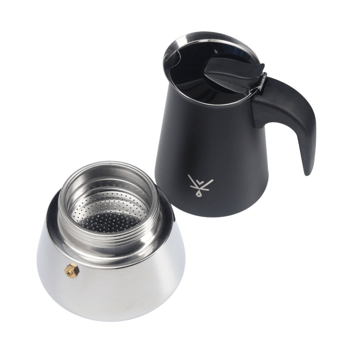 Cafetera Moka Italiana 6 tazas Plata - Blackdrop Coffee