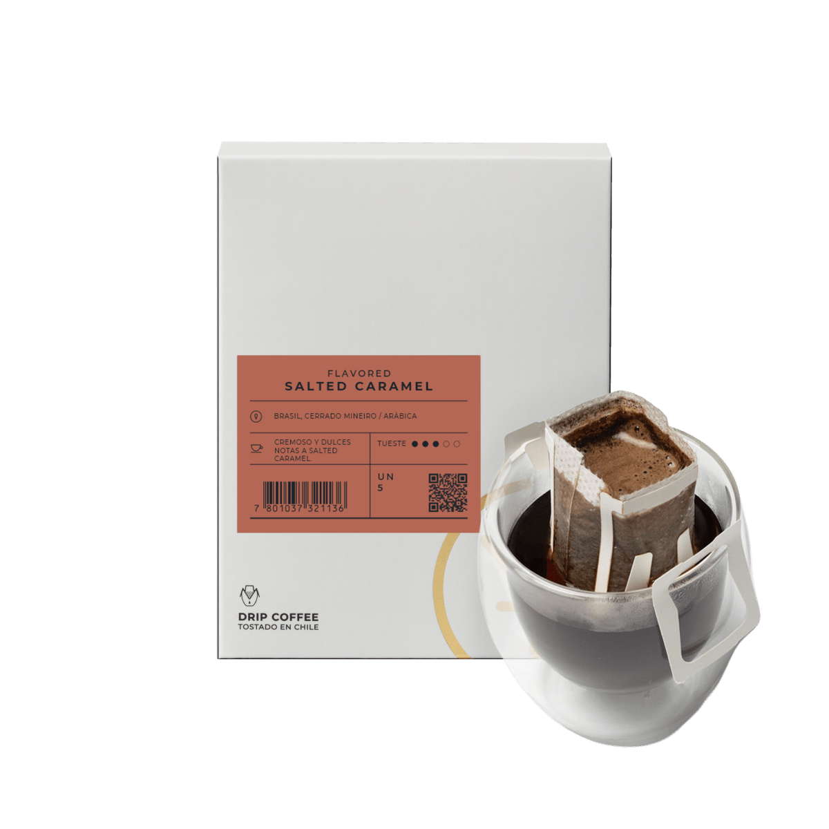 Caja 5 Drip Coffee Salted Caramel - Blackdrop Coffee