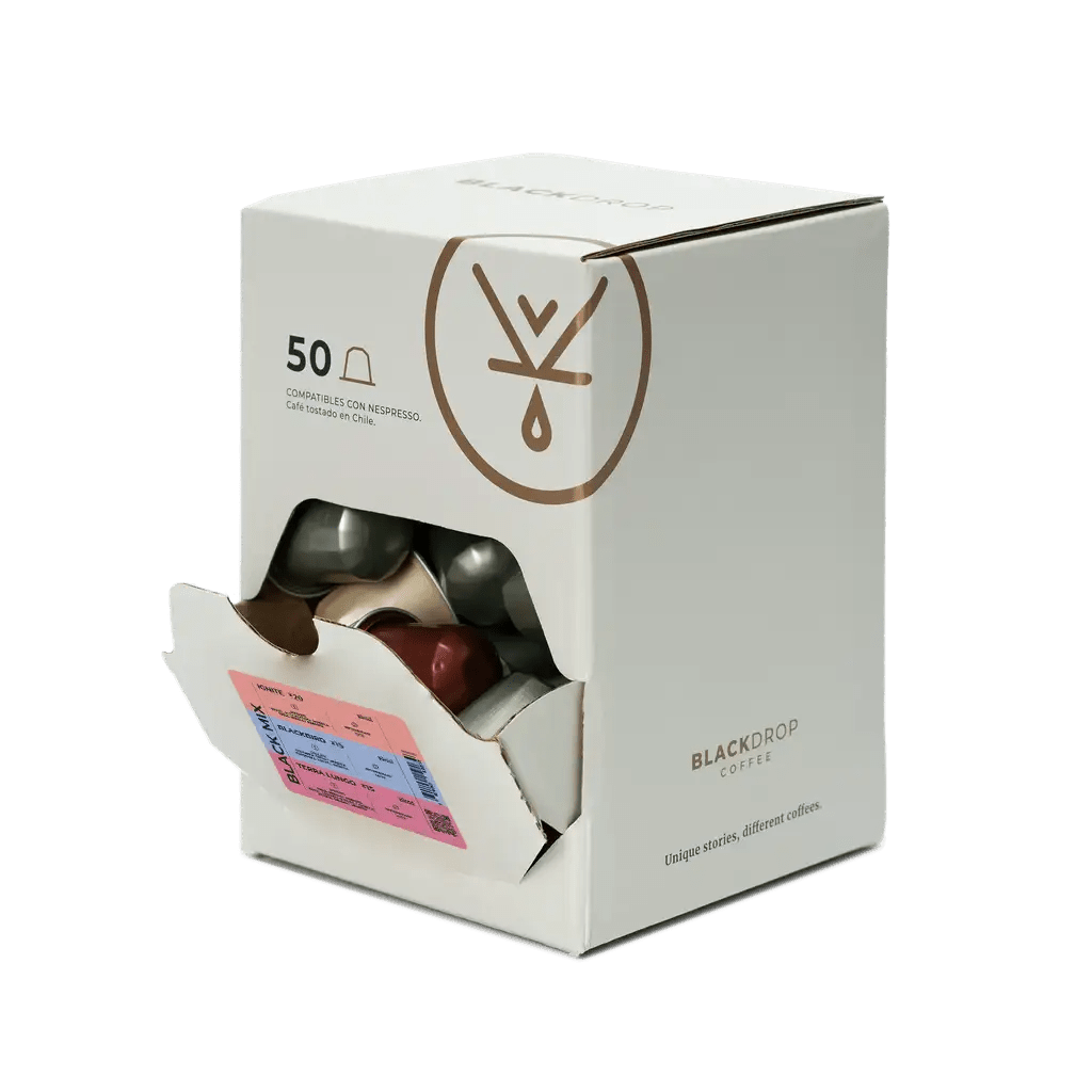 Caja 50 Cápsulas de Café Dark roast - Blackdrop Coffee