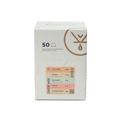 Caja 50 Cápsulas de Café Dropmix - Blackdrop Coffee